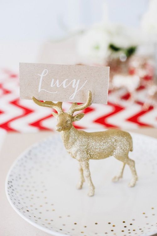 Glitter Animal Place Card Holder | 35 Cute And Cle...