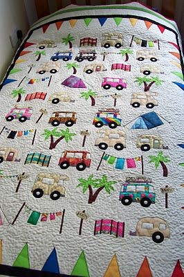 house of spoon: camping quilt  I like the idea of...