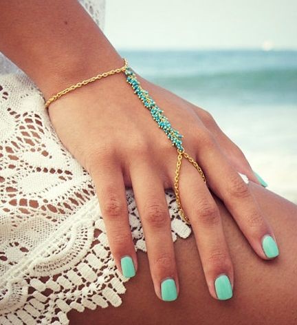 Turquoise hand chain.......I like these.  Have one...