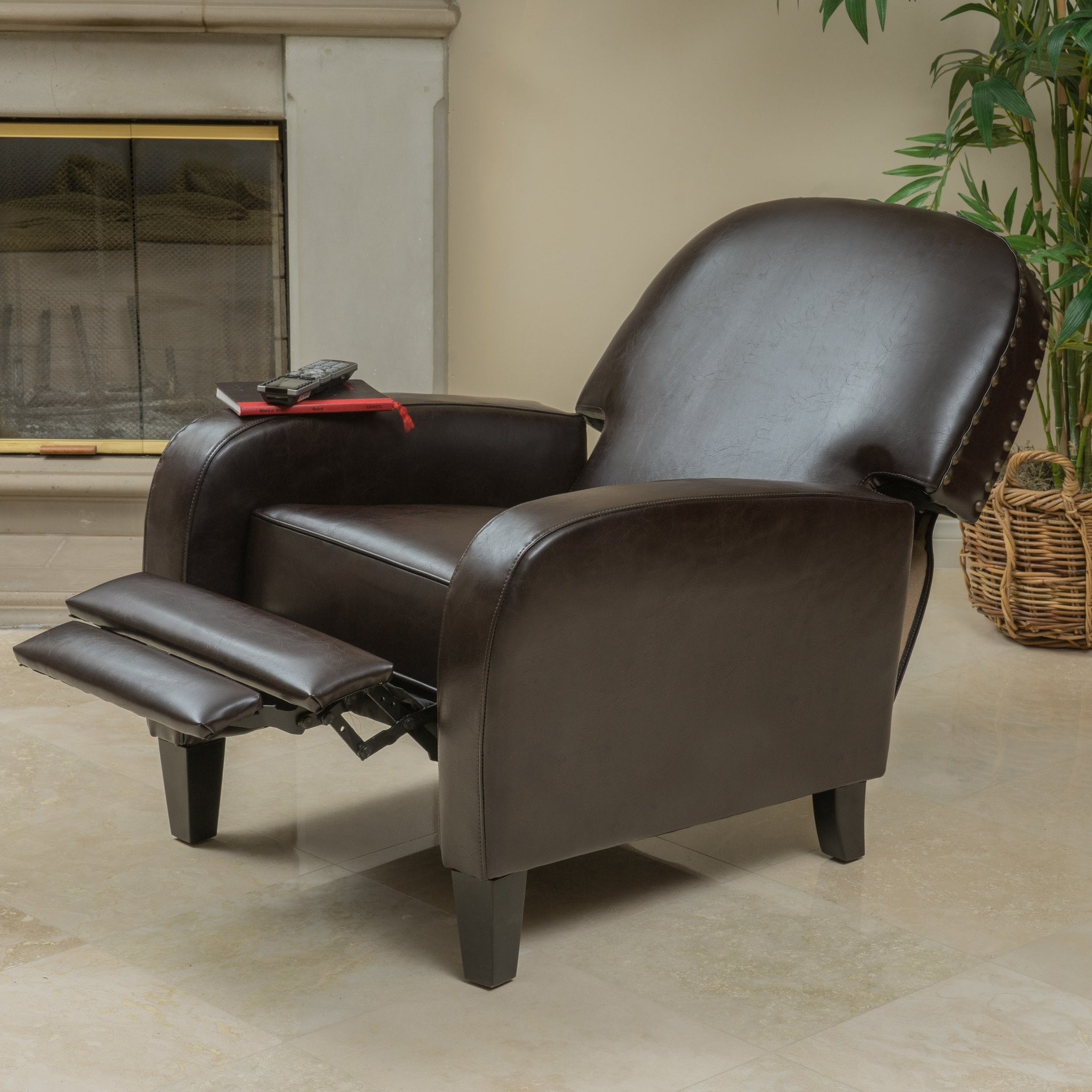 Oliver Brown Bonded Leather Recliner Chair