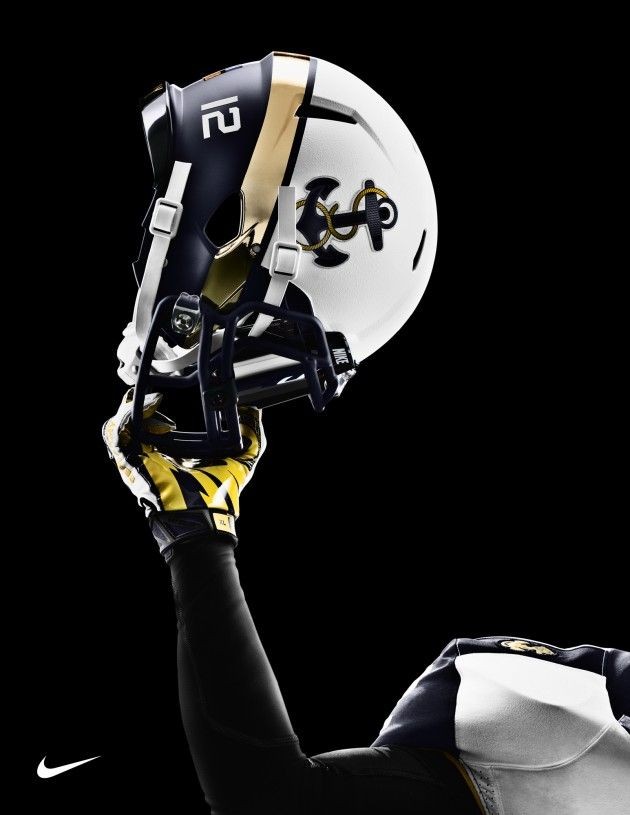 Nike Navy Football Helmet so so bad ass #NavyFootb...