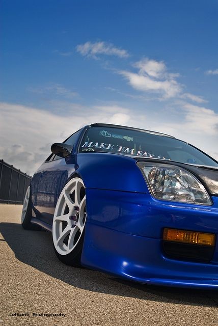 Blue Honda Prelude #car #blue