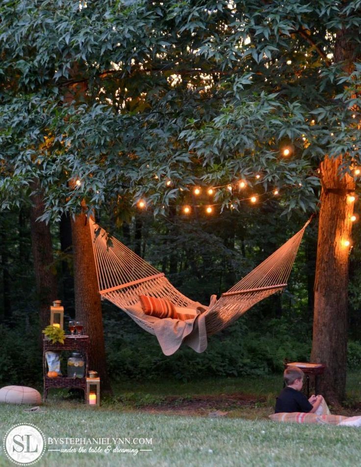 Backyard hammock  I would love this!   A   beach i...