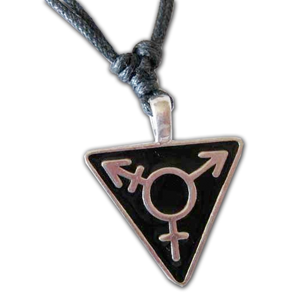 Dark Black Transgender Necklace - Male & Femal...