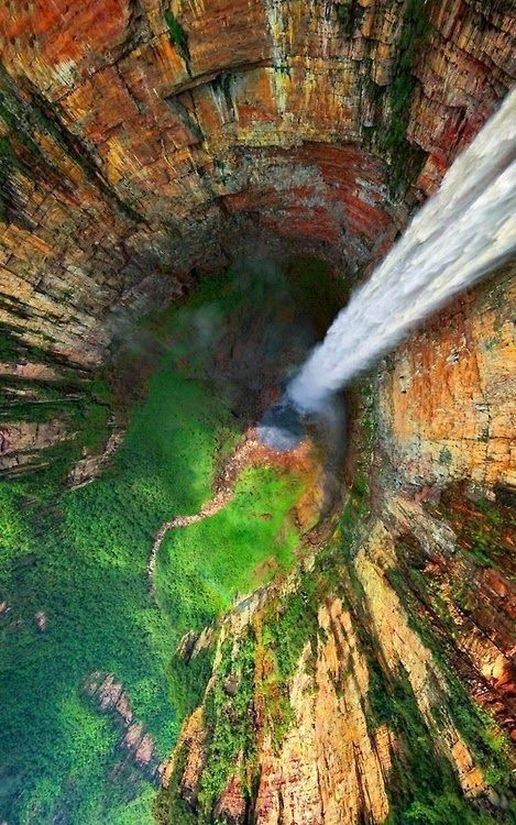 Angel Falls from Top, Venezuela.