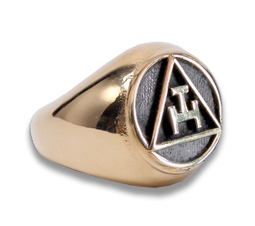 Gold Tone Stainless Steel - Freemason Royal Arch S...