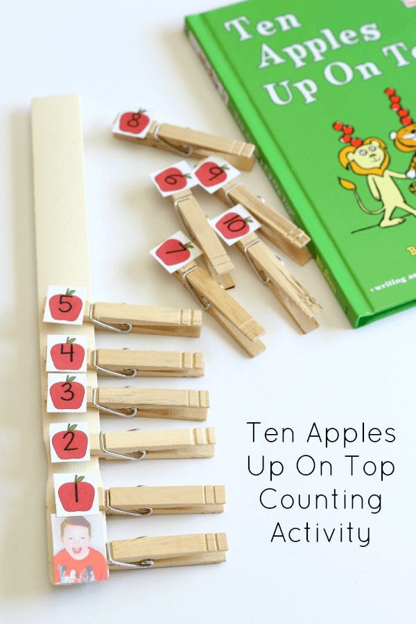 Ten Apples Up On Top book extension activity that...