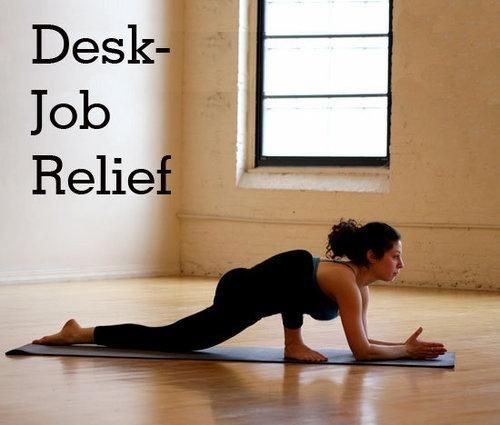 Yoga poses to do after sitting in class or at work...