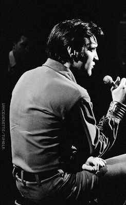 Elvis Presley ♔during rehearsals for the '68...