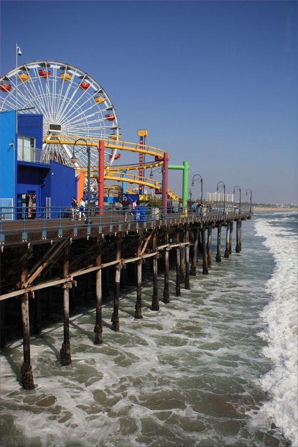 Having a great time at Santa Monica Pier - wide be...