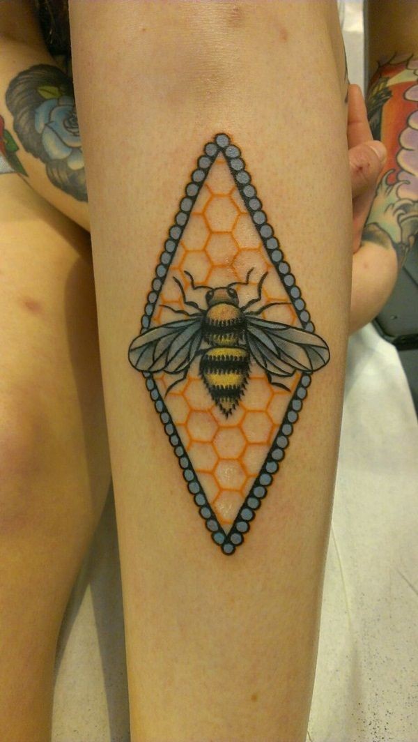 Bee tattoo designs (8)