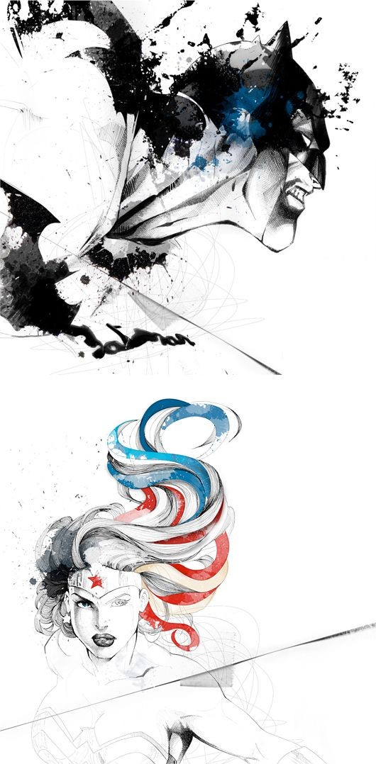 Batman / Wonder Woman | Digital art selected for t...