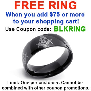 FREE with $75 or more - Use coupon code: BLKRING -...
