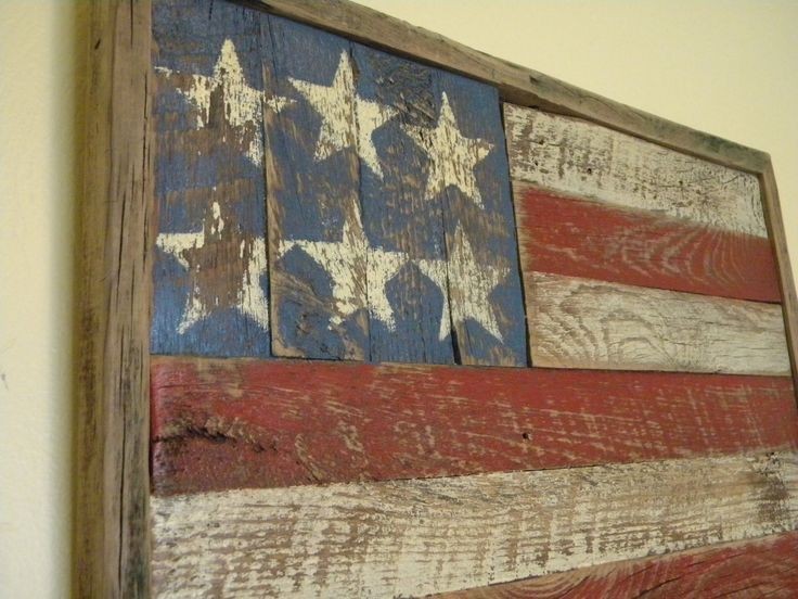 Rustic Barn Wood American Flag---The very best way...