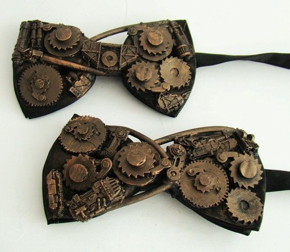 steampunk bow tie by richardsymonsart on Etsy, $17...