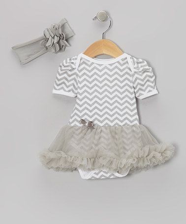 Another great find on #zulily! Gray Zigzag Skirted...
