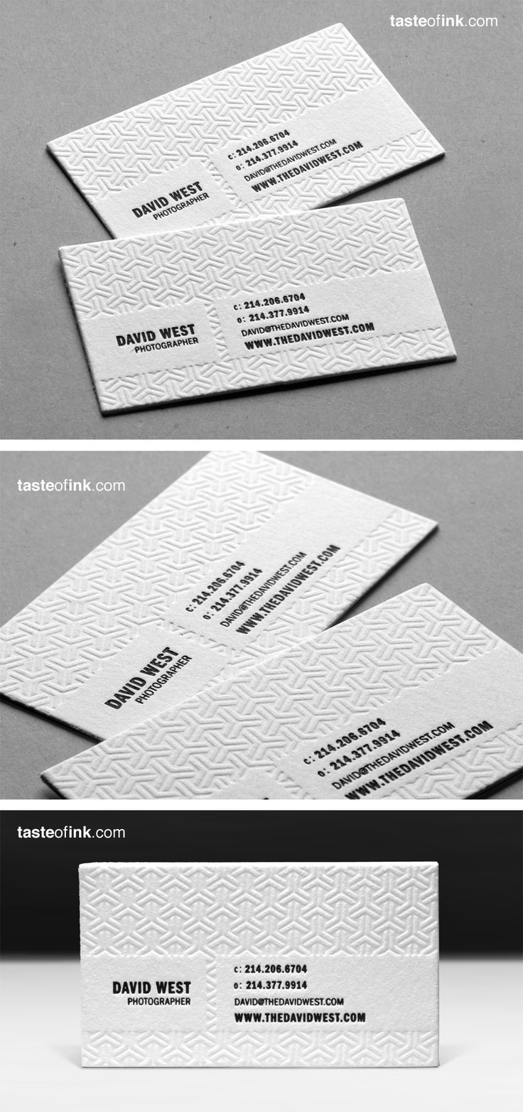Letterpress business cards. I am so in to texture...