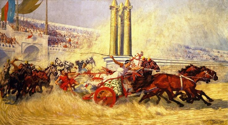 The Chariot Race from Ben Hur  Artist:	William Tre...