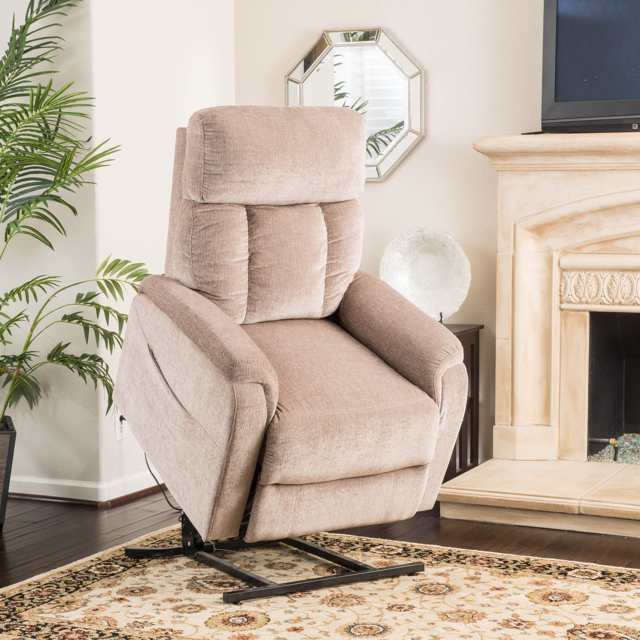 Edenton 2-Tone Wheat Fabric Lift Up Chair