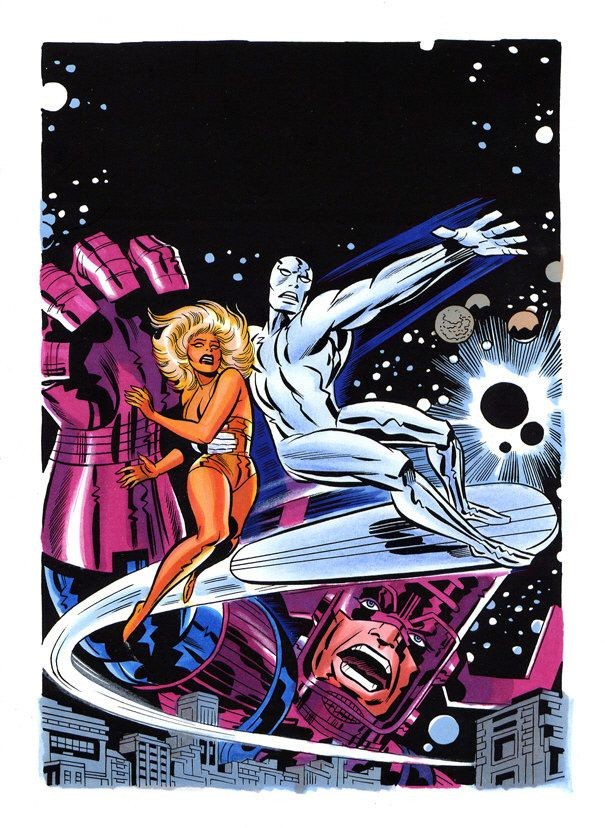 The Silver Surfer 1978 Graphic Novel Cover Recreat...