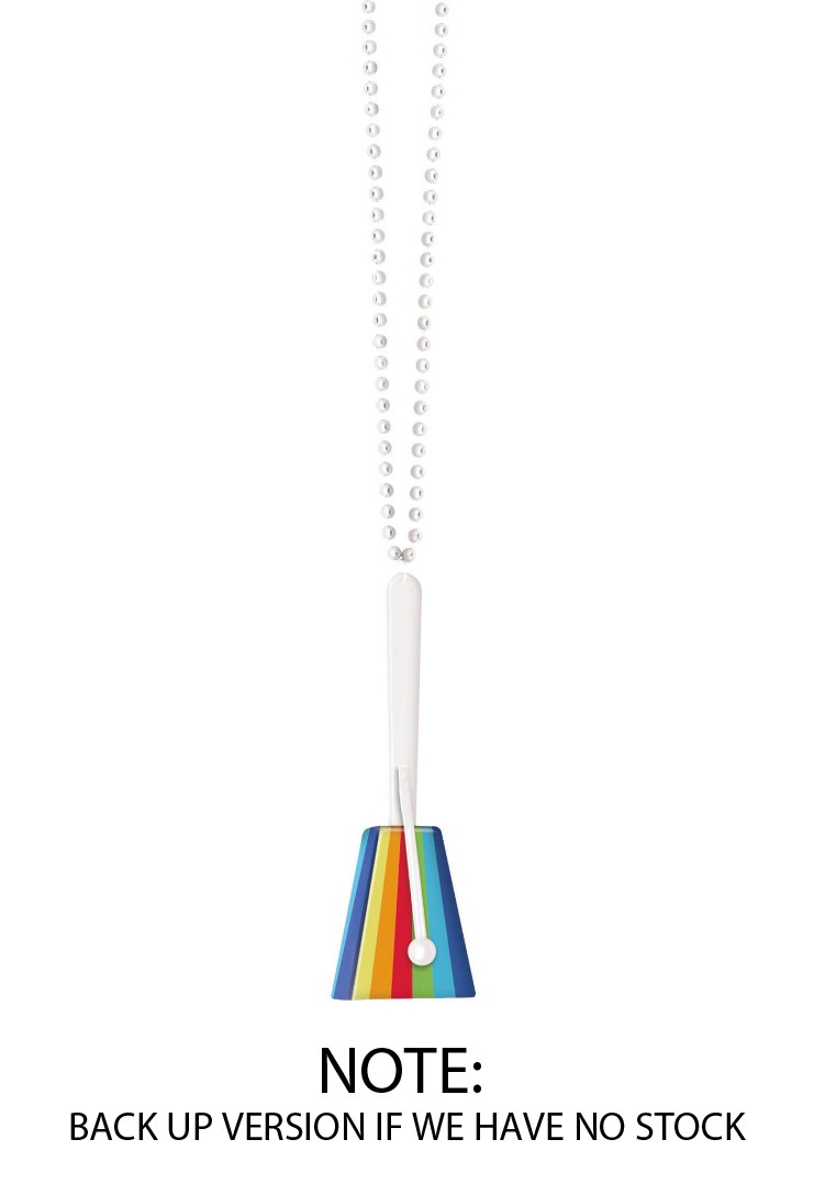 LGBT Party Noise Maker - Rainbow Clacker Necklace...