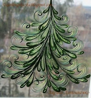 Amazing Quilled tree.-This would make a great emb...