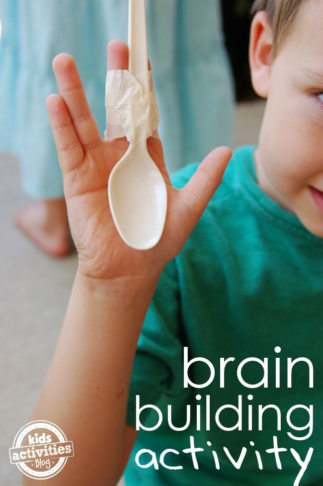 This simple activity for kids helps to build brain...