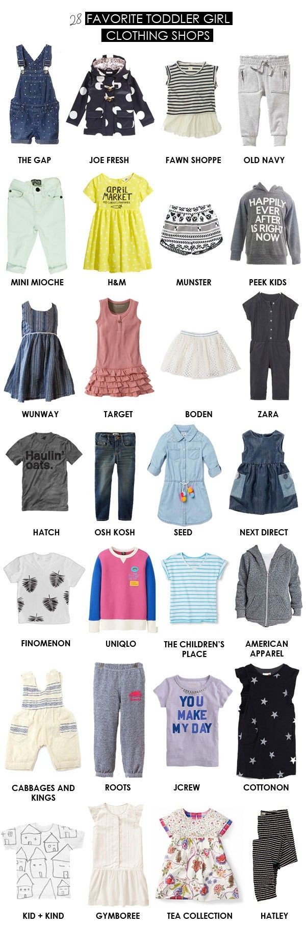 favorite toddler girl clothing stores