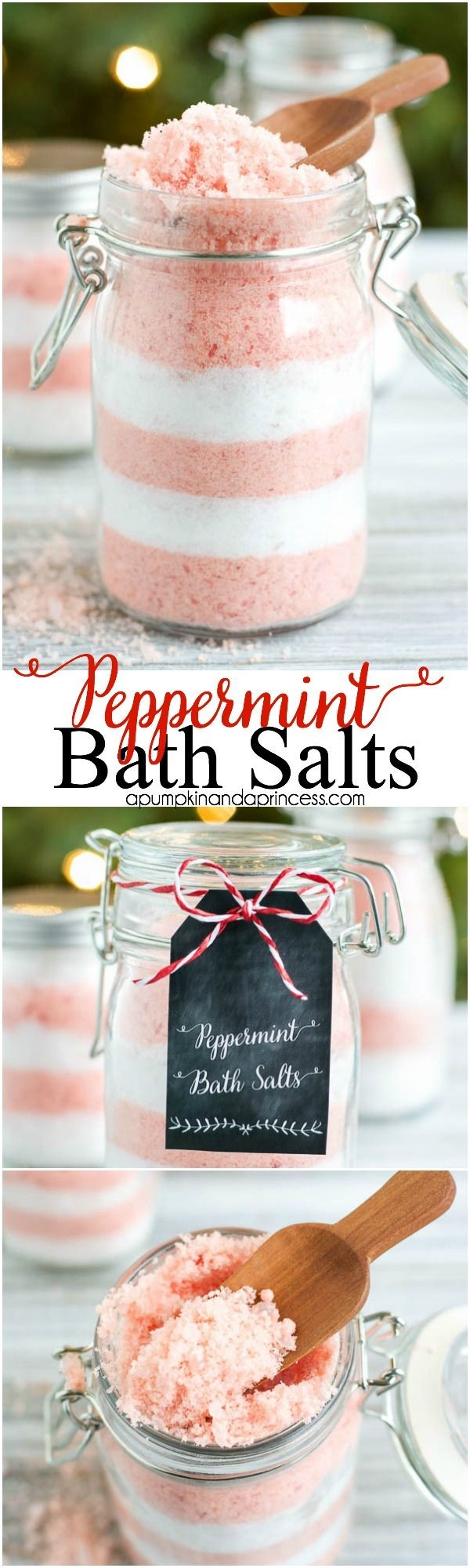 DIY Peppermint Bath Salts from @crystalowens