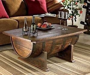 Whiskey Barrel Coffee Table  Add some character to...
