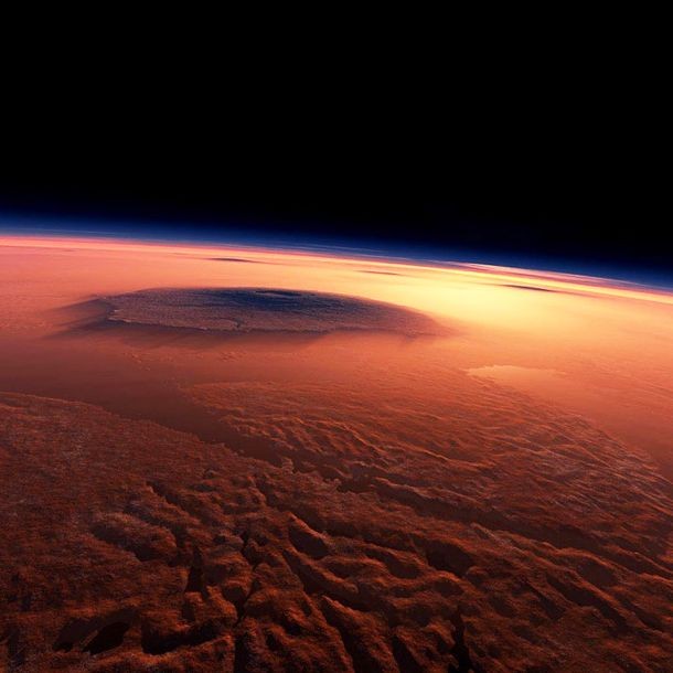 Volcán marciano Olympus Mons ... El más...