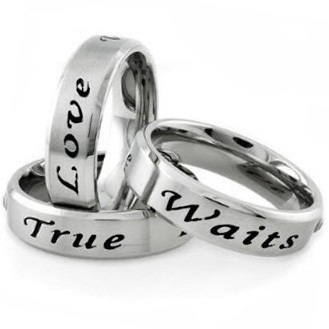 True Love Waits - Promise Ring (6mm) 316L Stainles...