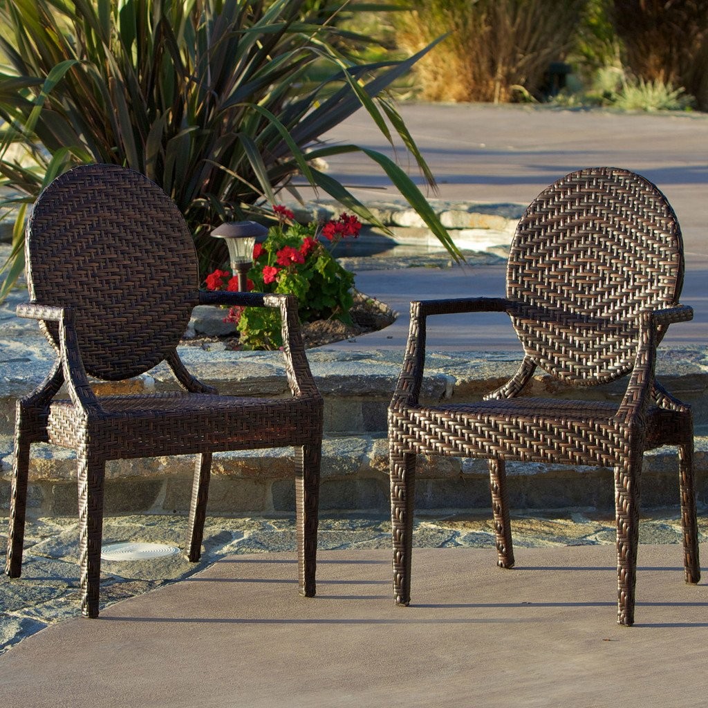 Townsgate PE Wicker Outdoor Chair (Set of 2)