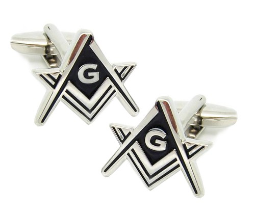 Masonic Regalia - Freemason Cuff links. Silver ton...