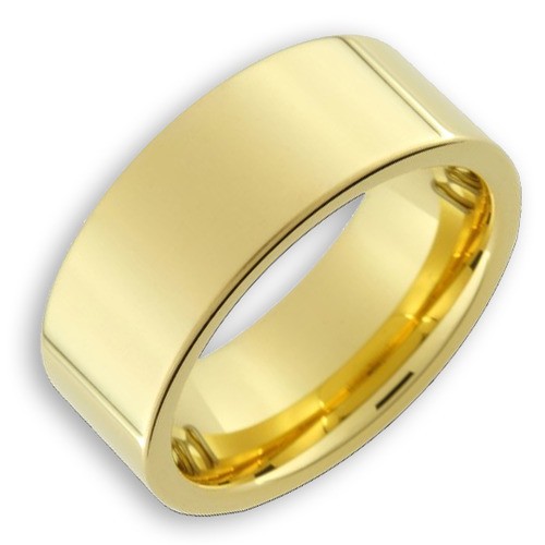 Men's Tungsten Ring (14K Gold Plated 8MM band)