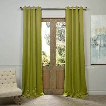 Moss Green Grommet Blackout Curtain