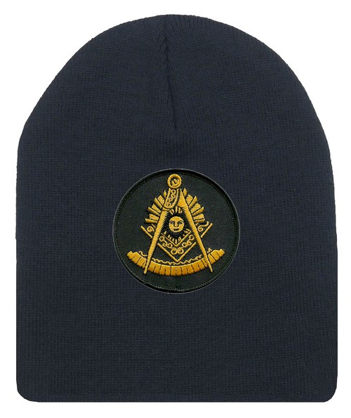 Freemason's Cap Winter - Black Beanie Hat with...