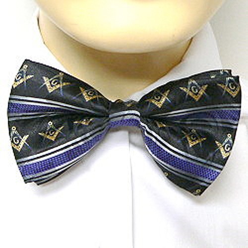 Bow Tie for Freemasons Lodge Attire - Pre-tied Bla...
