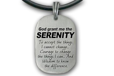 Serenity Prayer Necklace - God Grant Me The Sereni...