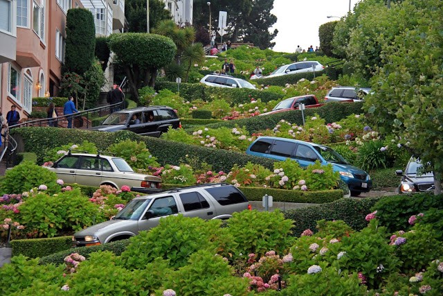 Lombard Street San Francisco also known as Crooked...