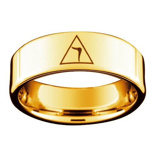 Scottish Rite Ring - Gold Color Freemason Ring 14t...