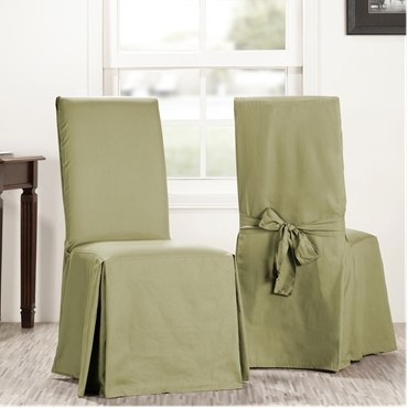 Mountain Moss Solid Cotton Chair Covers (Sold As P...