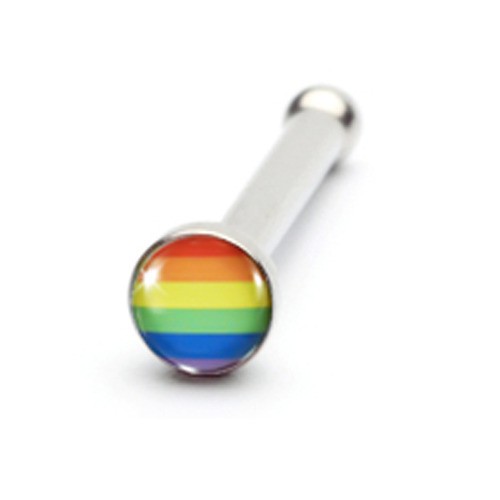 Rainbow Nose Ring - Lesbian / Gay Pride Flag (Nose...