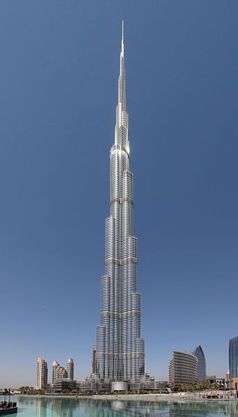The Burj Khalifa, known as the Burj Dubai prior to...