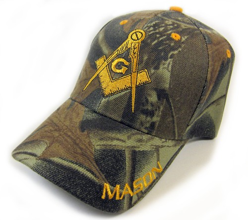 Freemason's Baseball Cap - Green Camouflage Ha...