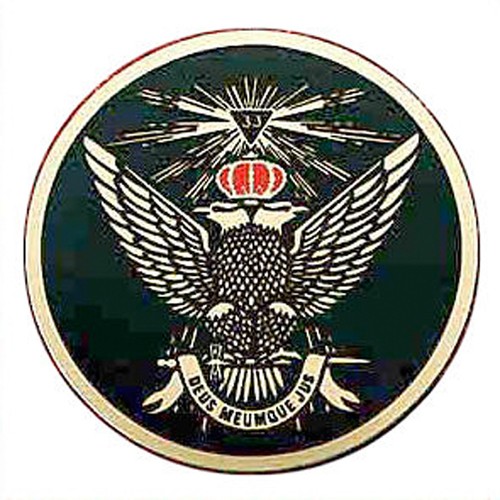 Masonic Car Decal Emblem / Scottish Rite 33rd Degr...