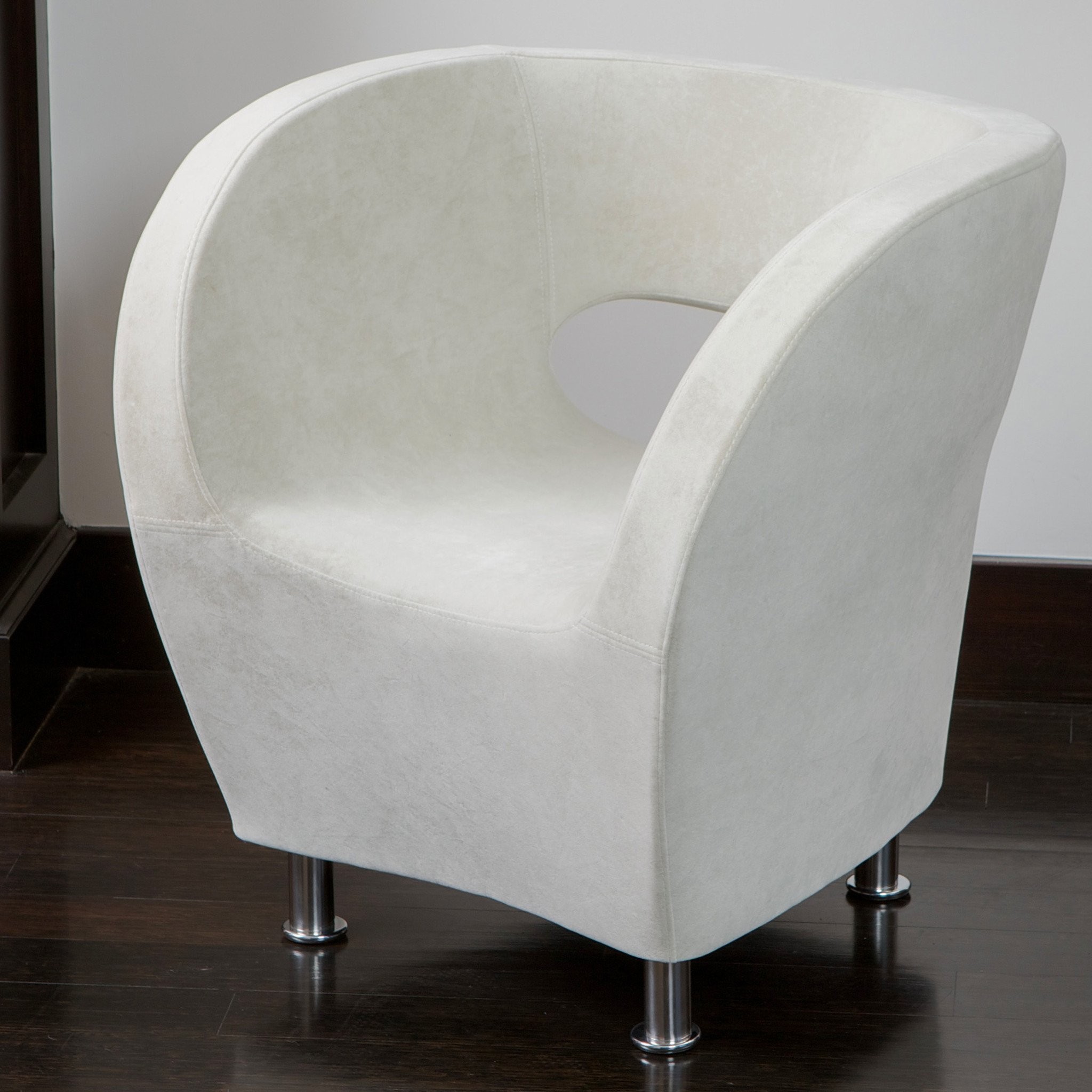 Salazar Ivory Modern Design Accent Chair