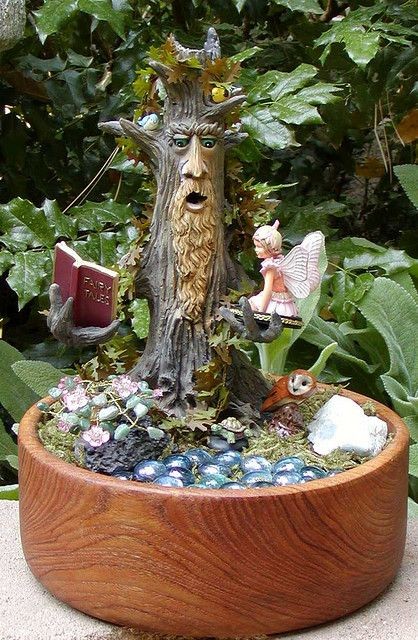 Love this "old man tree" in the fairy garden - rem...