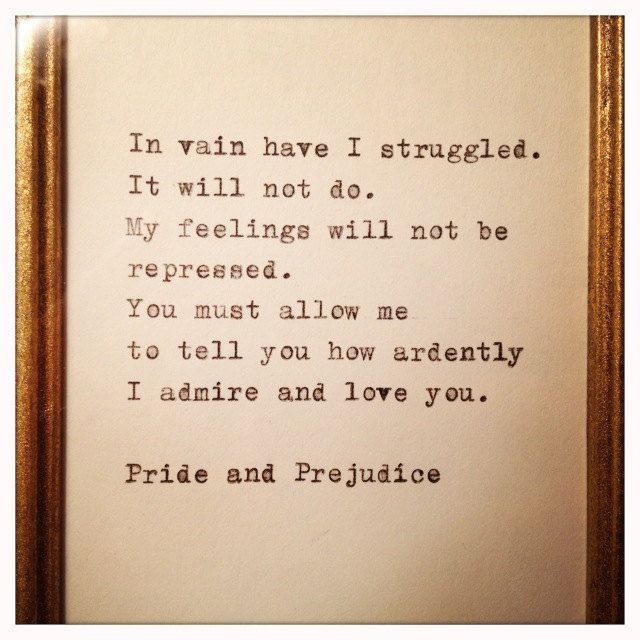 Pride and Prejudice Quote