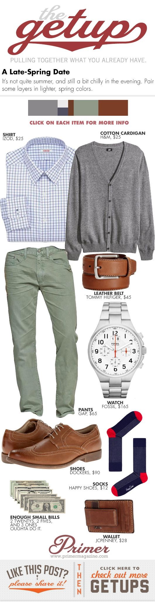 The Getup: Late-Spring Date - Primer #casual #mens...